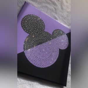 Handmade rhinestone canvas